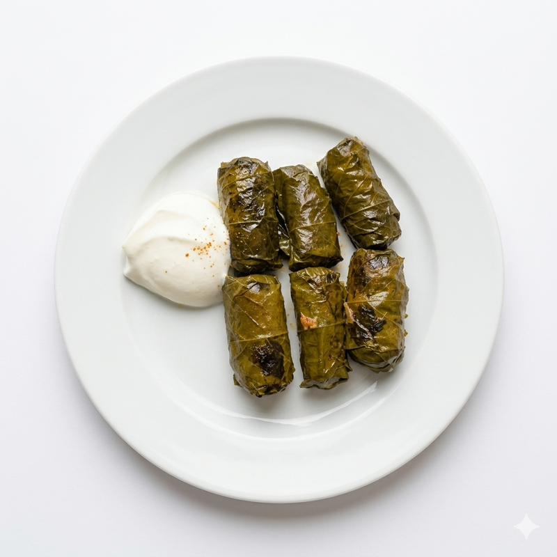 Лапад сарми с чеснов сос, 300гр
